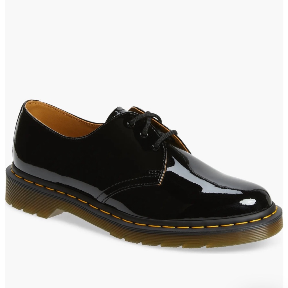 Black 3 Lace-Up Oxford Shoes